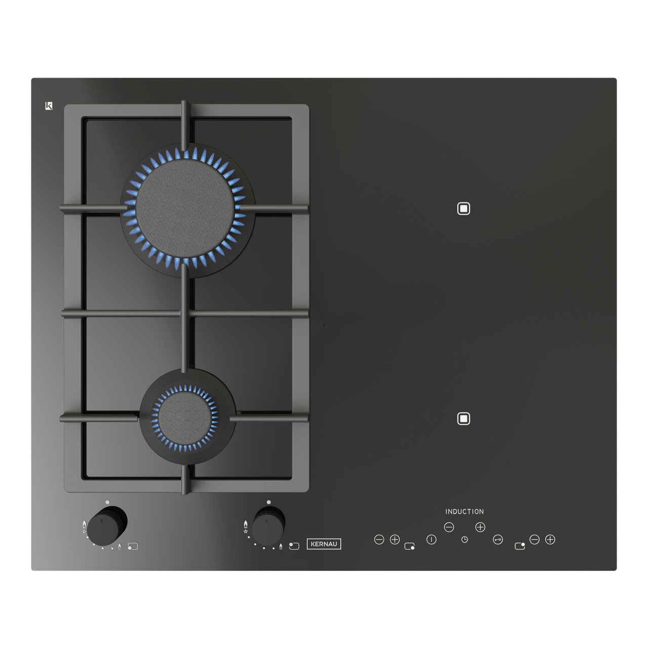 

Индукционно-газовая поверхность KERNAU KIGH 6422 CI B