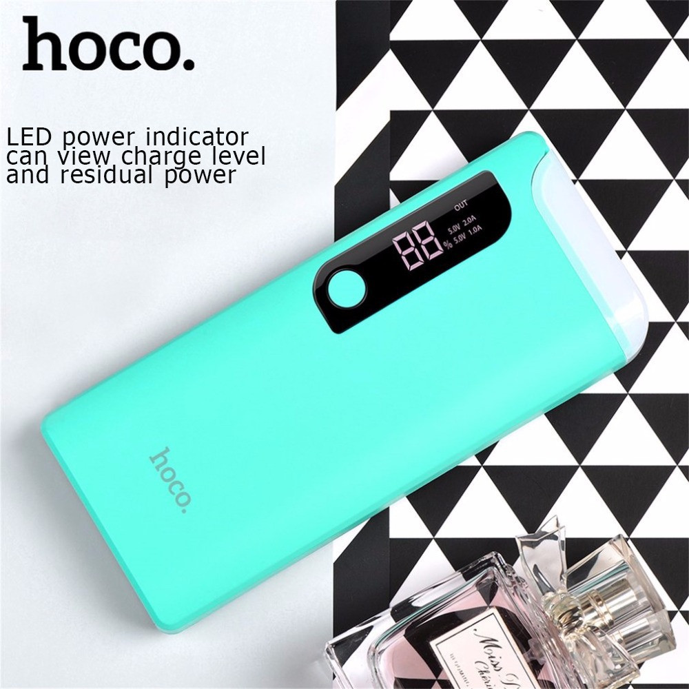 

Power Bank Hoco B27 Pusi 15000 mAh Original Turquoise, Бирюзовый