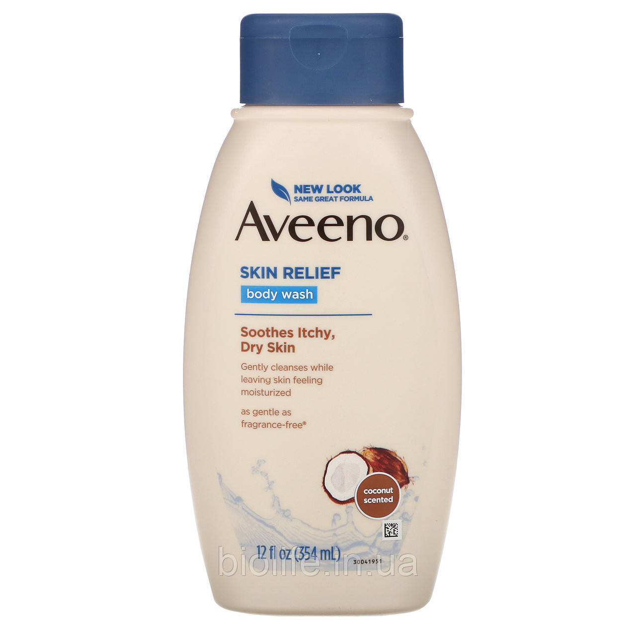 

Aveeno, Skin Relief Gentle Scent Body Wash, Nourishing Coconut, 12 fl oz (354 ml