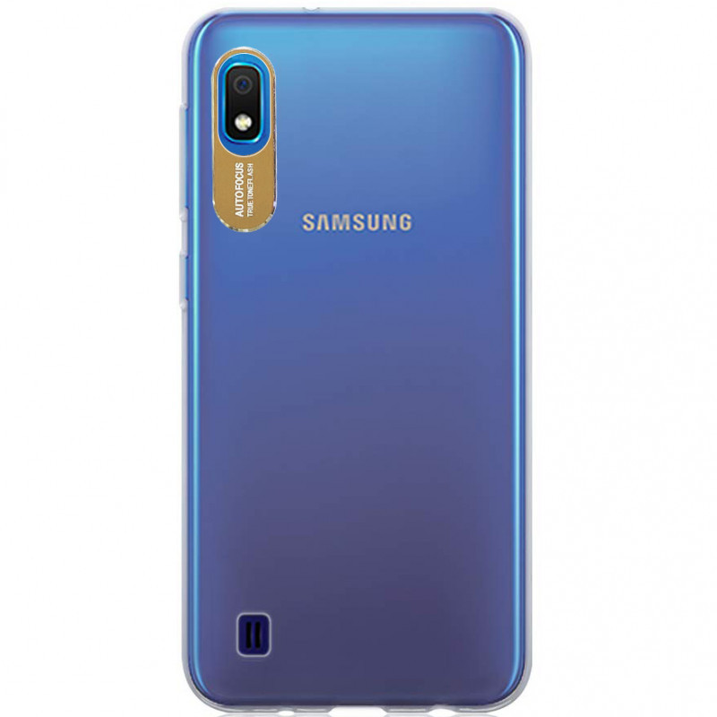 

TPU чехол Epic clear flash для Samsung Galaxy A10 (A105F) Бесцветный / Золотой