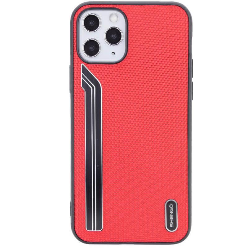 

TPU чехол SHENGO Textile series для Apple iPhone 11 Pro (5.8") Красный