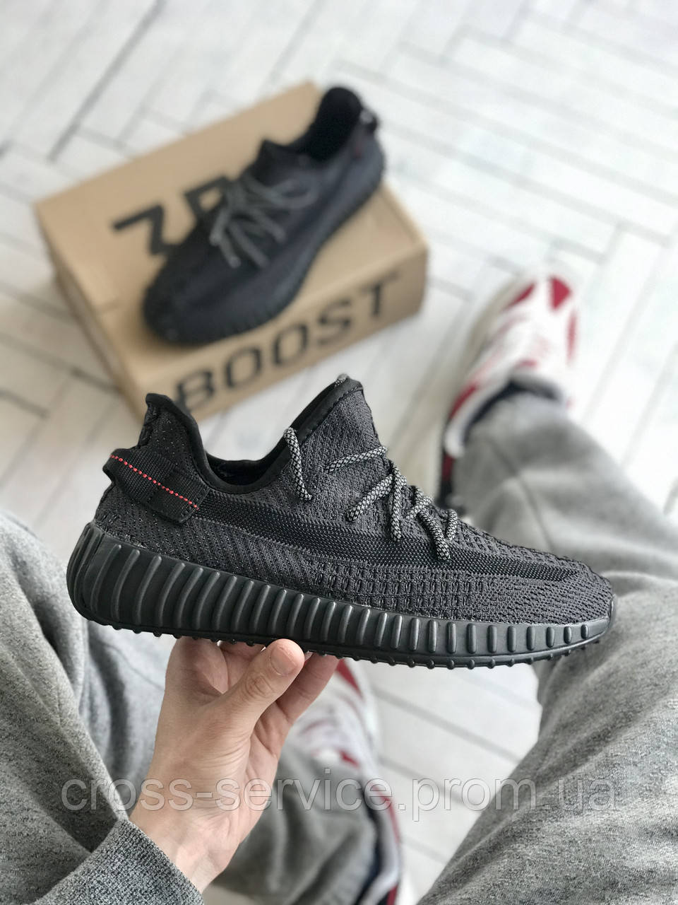 

Кроссовки женские Adidas Yeezy Boost 350 v2 адидас изи буст в2 черные рефлективные адидаси летние рефлектив 36, Черный