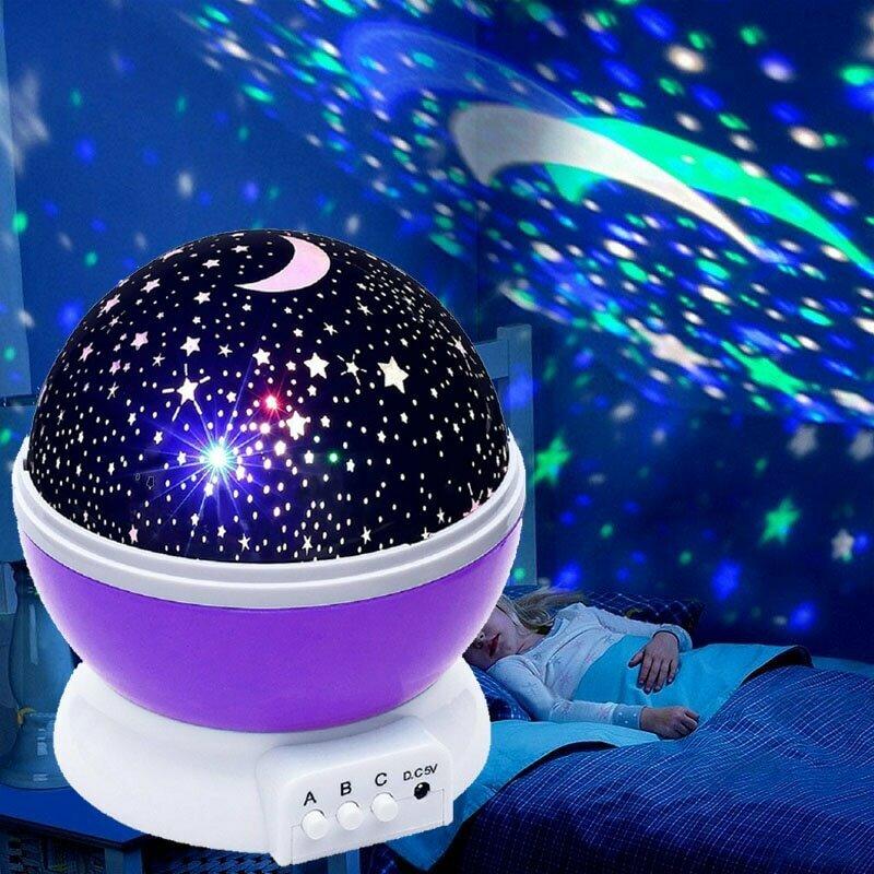 

Ночник - проектор звездного неба шар Star Master Dream, Фиолетовый