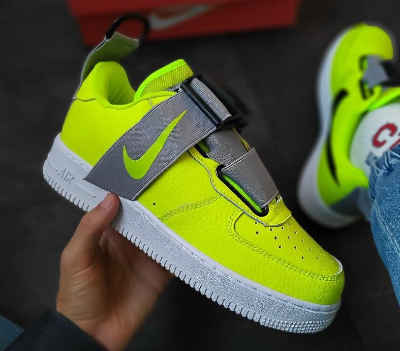 

Nike Air Force 1 Utility Green | кроссовки мужские; кожаные; зеленые; осенние/весенние 42, Салатовый