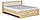 Доминика Кровать двуспальная 160х200 секвойя (с ламелями) Мебель Сервис Артисан + Серый (204.3х184.8х85 см), фото 2