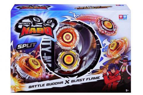 

Игровой набор AULDEY Infinity Nado Сплит Battle Buddha и Blast Flame с устройством запуска (YW624601)