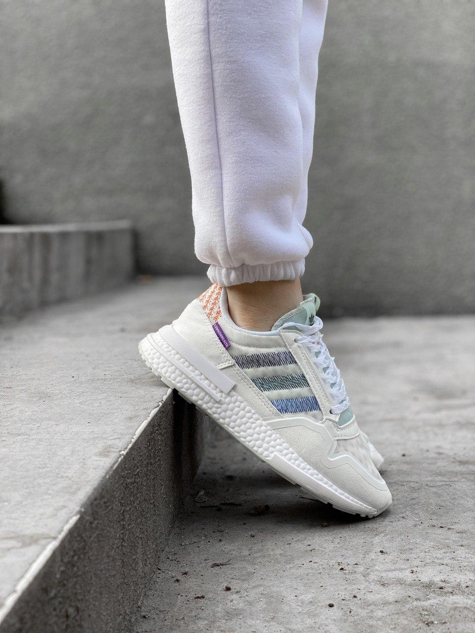 

Мужские кроссовки Adidas ZX 500 RM "White" / Адидас Зед Икс 500 РМ Белые 42