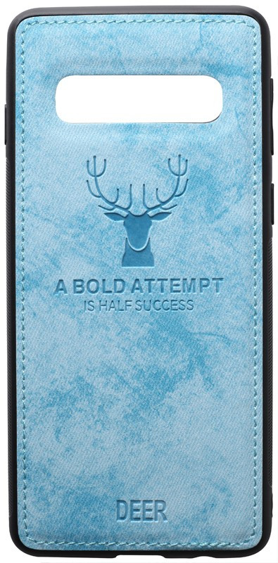 

Чехол-накладка TOTO Deer Shell With Leather Effect Case Samsung Galaxy S10e Blue, Синий;голубой