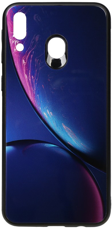 

Чехол-накладка TOTO Print Glass Space Case Samsung Galaxy M20 Blue, Рисунок