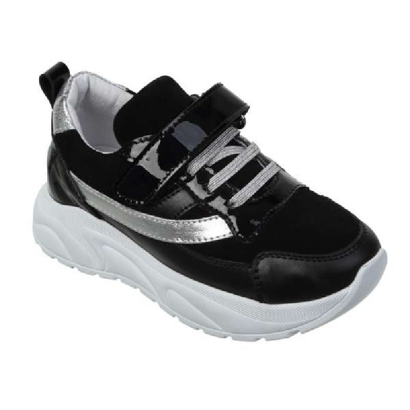 

Кожаные кроссовки Black. TM "LAPSI" 20-1749-2. Украина.