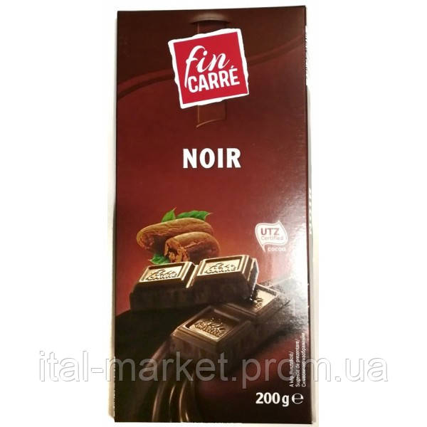 Шоколад Черный Noir Fin Carre 200г, Германия