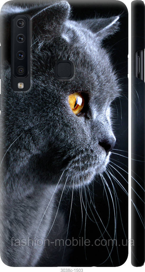 

Чехол на Samsung Galaxy A9 (2018) Красивый кот "3038c-1503-4074", Черный