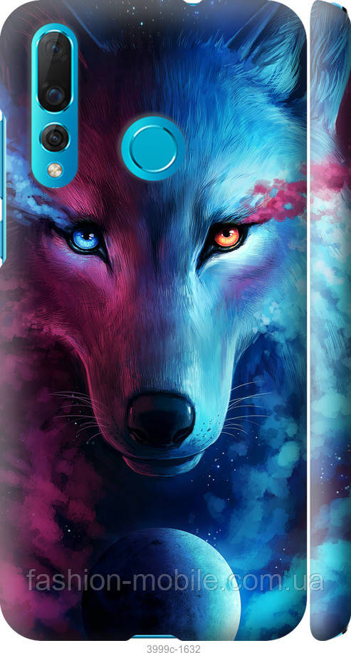 

Чехол на Huawei Nova 4 Арт-волк "3999c-1632-4074", Розовый