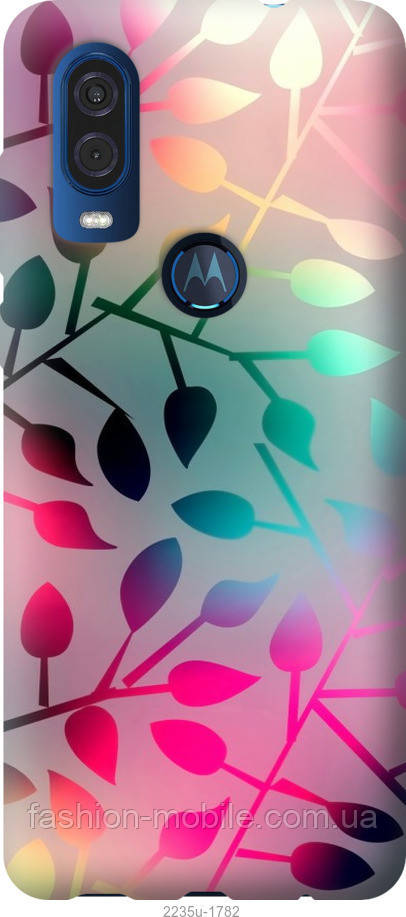 

Чехол на Motorola One Vision Листья "2235u-1782-4074"