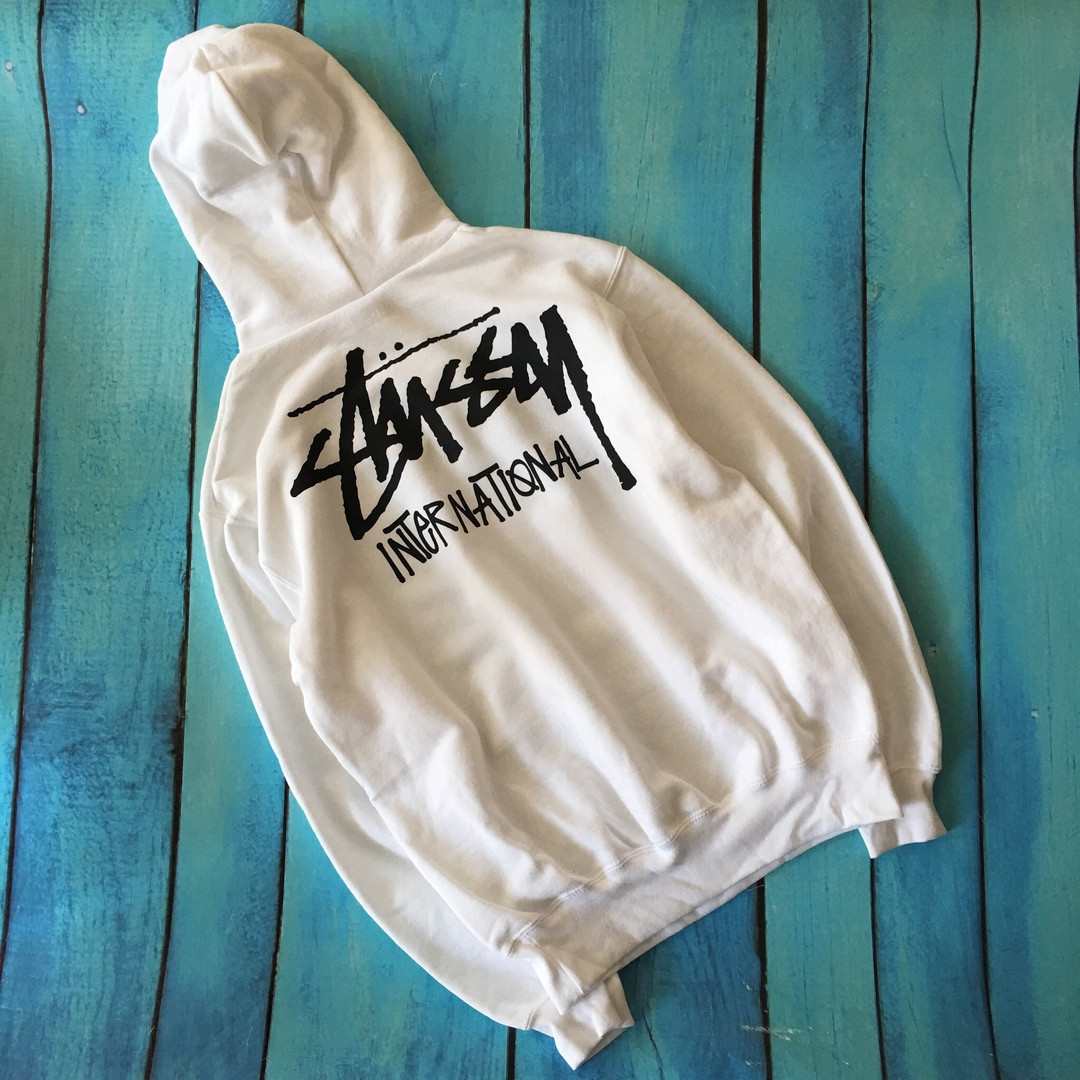 

Толстовка белая STUSSY | Худи стасси | кенгурушка стусси XL, 52, Весна/осень, Разные цвета