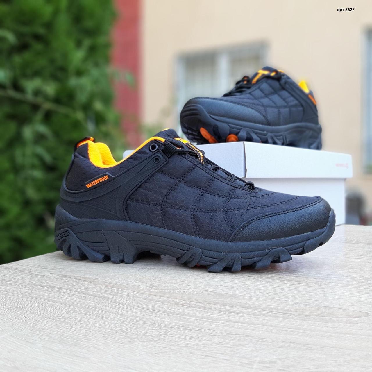 

Мужские зимние кроссовки на термопрокладке Merrell Ice Cap Moc, нейлон, черные с оранжевым 42 (26 см)