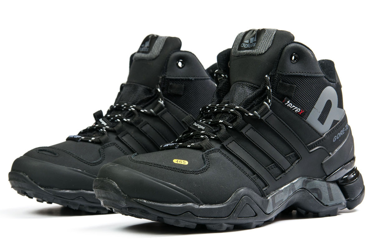 

Мужские зимние ботинки на меху Adidas 465, нубук, черные 41 (26,5 см), размеры:41,42,43,44,45,46