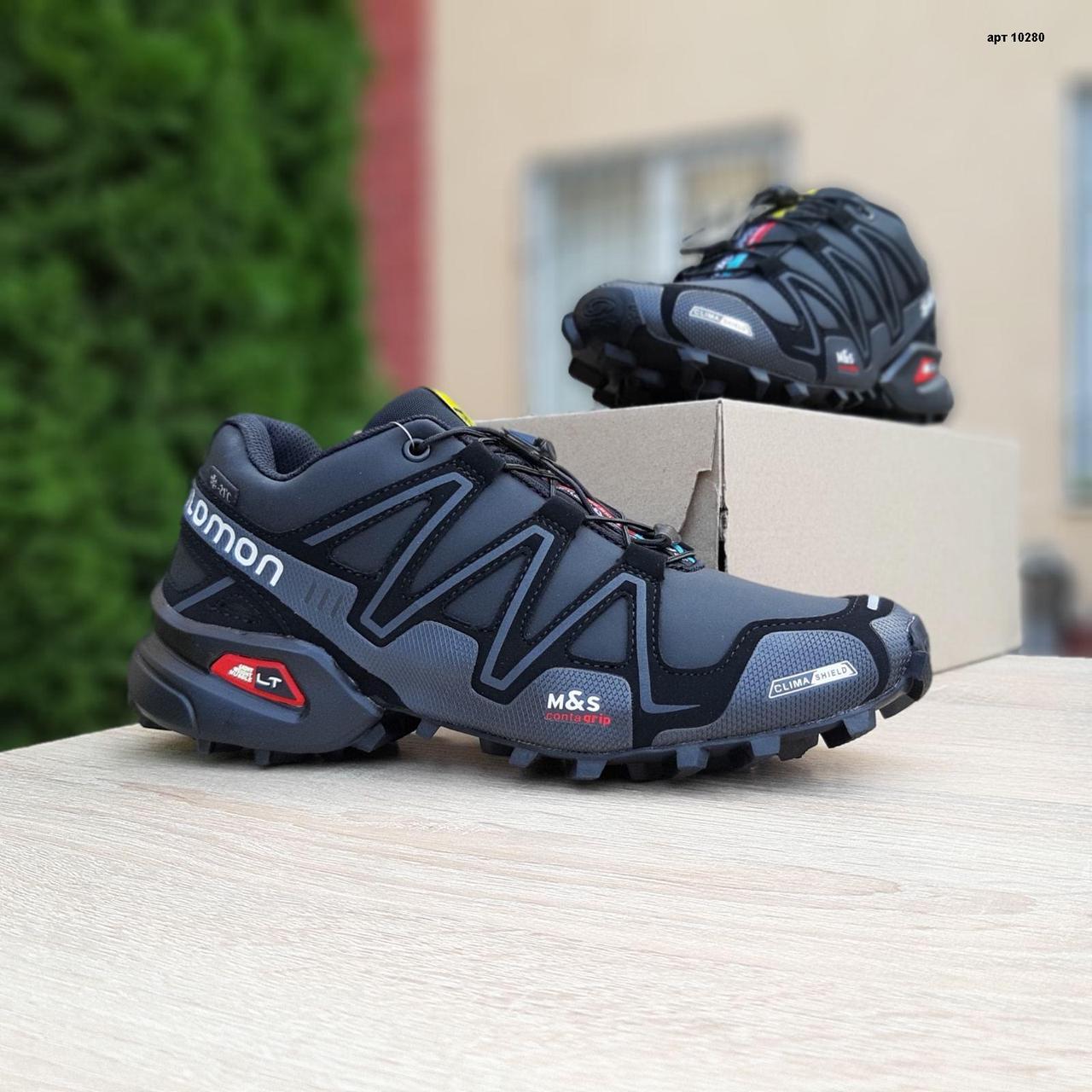 

Мужские кроссовки Salomon SpeedCross 3, нубук, черные 43 (26,5 см), размеры:41,42,43,44