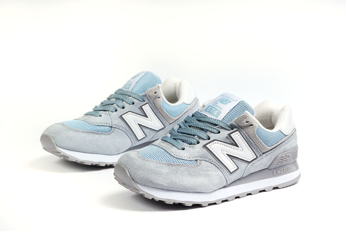 

Женские кроссовки New Balance 574, замша, сетка, голубые 37 (23,5 см), размеры:36,37,38,39