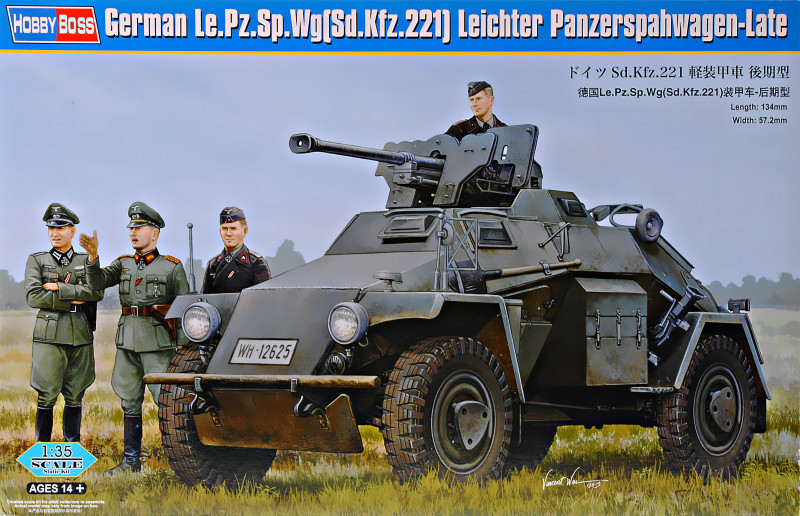 

Немецкий бронеавтомобиль Le.Pz.Sp.Wg (Sd.Kfz.221) Leichter Panzerspahwagen, поздний