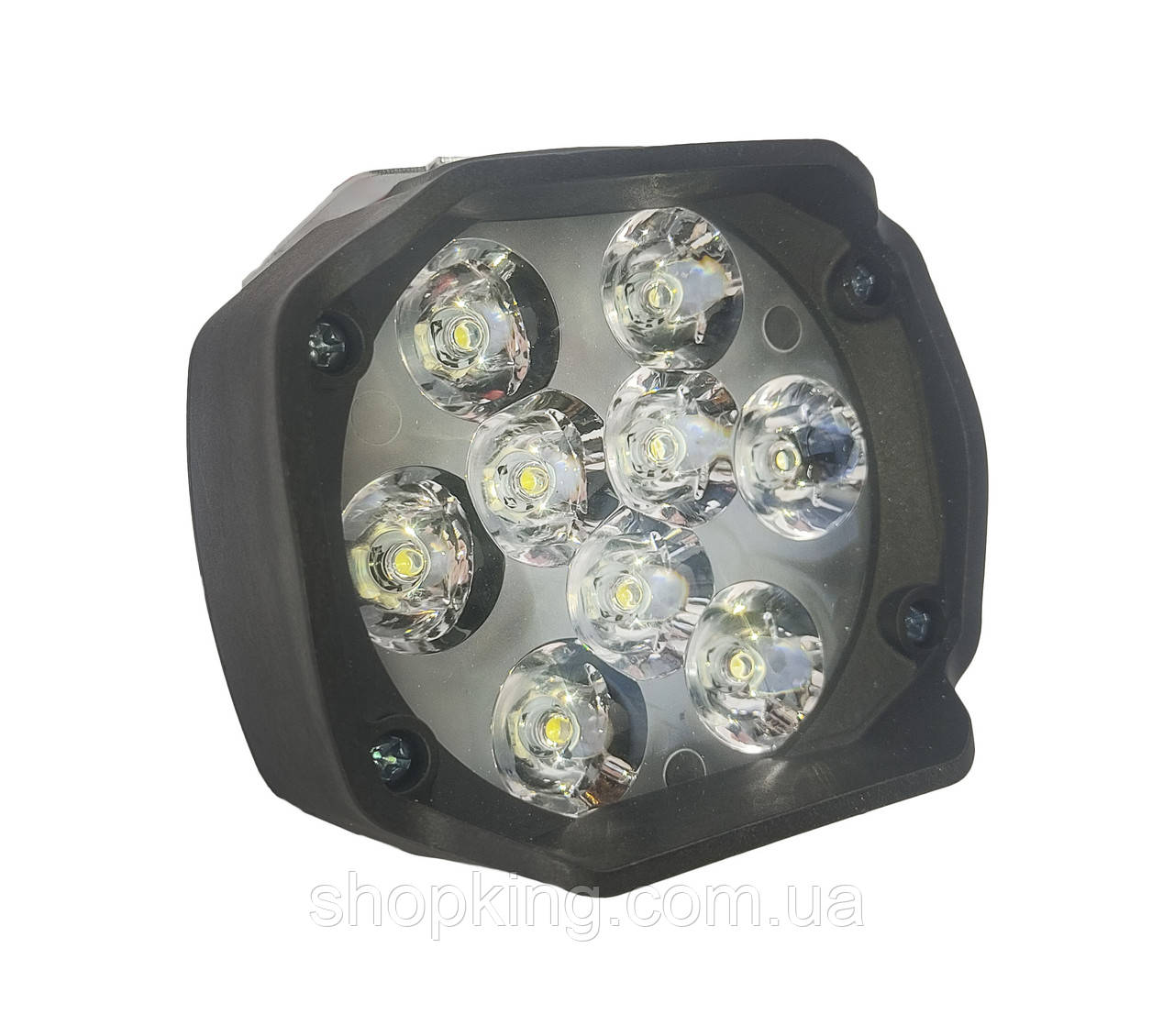 

LED фара МОТО. Светодиодная фара на 9 диодов. DC 9-85v, 15w. Пр-во Корея, Белый