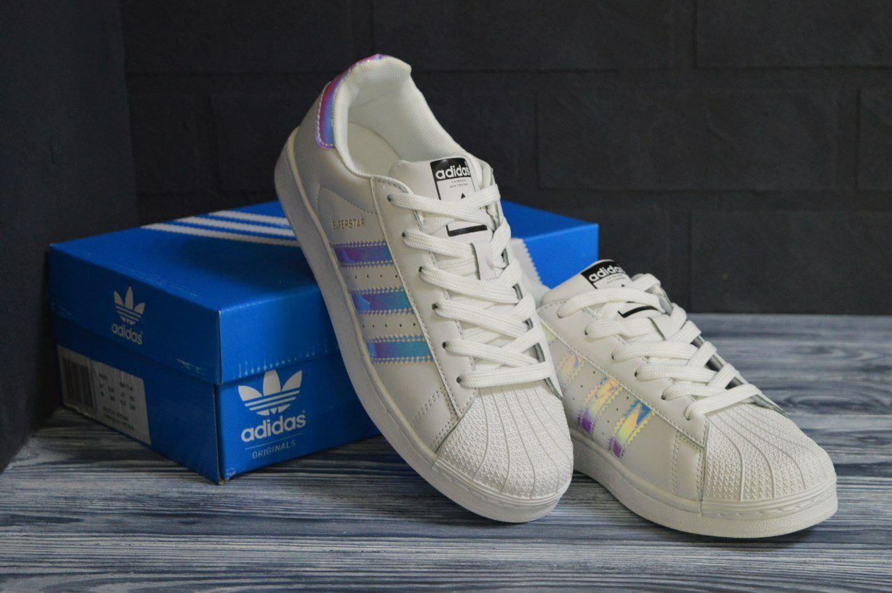 

Женские кроссовки Adidas Superstar White / Адидас Суперстар Белые, Белый