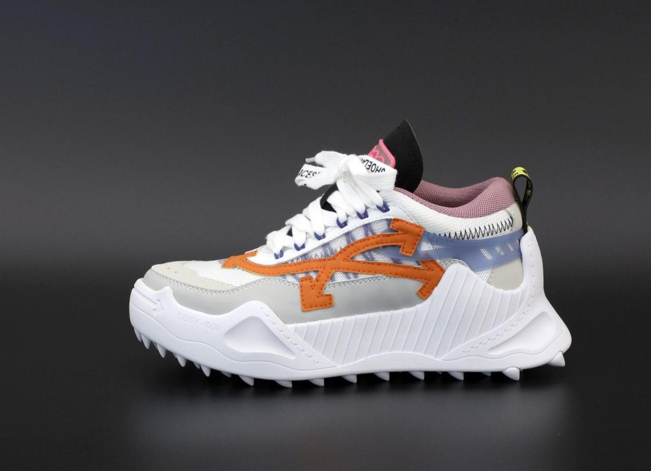 

Женские кроссовки OFF-White ODSY-1000 White / ОФФ Вайт Одси 1000 Белые, Белый