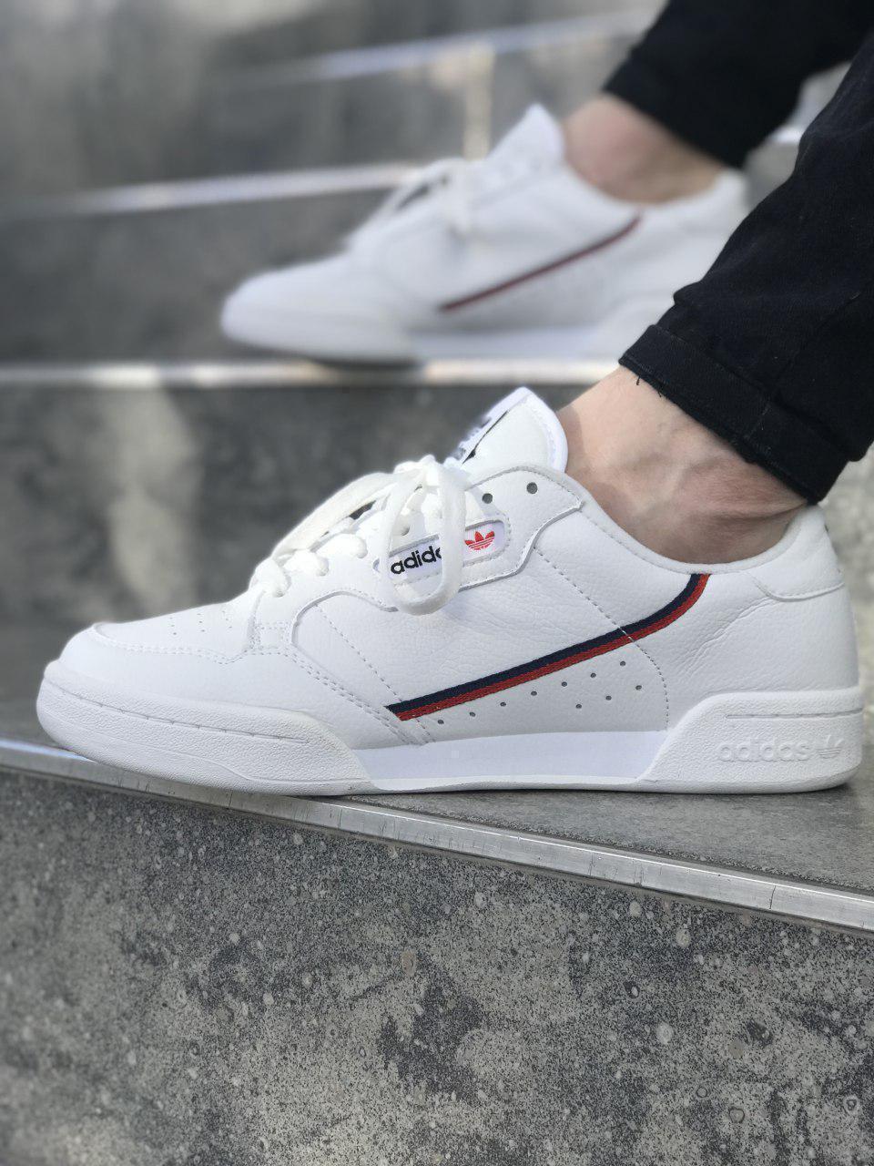 

Мужские Кроссовки Adidas Continental 80 White / Адидас Континентал 80 Белые 42, Белый