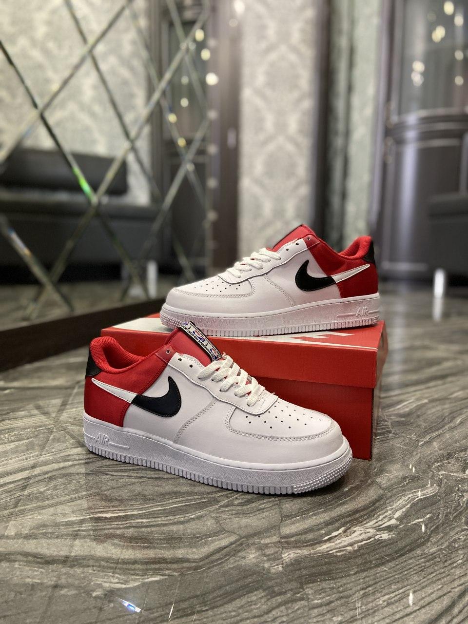 

Мужские кроссовки Nike Air Force 1 Low White Red / Найк Аир Форс 1 Лоу Белые Красные 43, Белый