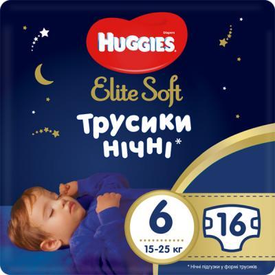 

Подгузник Huggies Elite Soft Overnites 6 (15-25 кг) 16 шт (5029053548180)