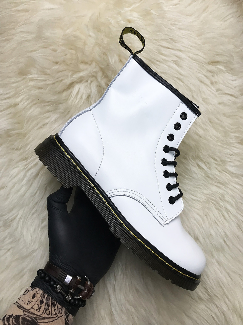 

Ботинки Dr Martens 1460 White, ботинки др мартенс, ботінки мартінс 1460, черевики Dr. Martens 1460 White, Белый