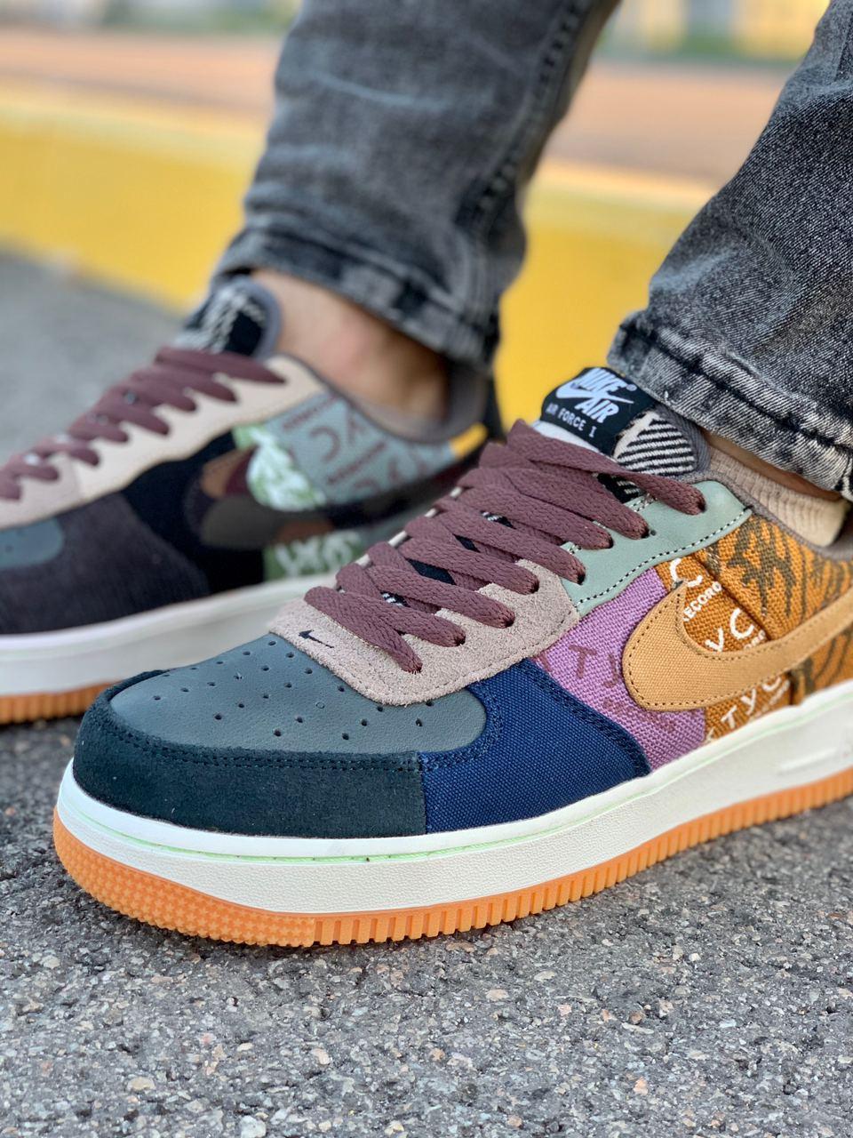 

Мужские кроссовки Nike Air Force 1 / Найк Аир Форс 1 Комбинированные 44, Коричневый