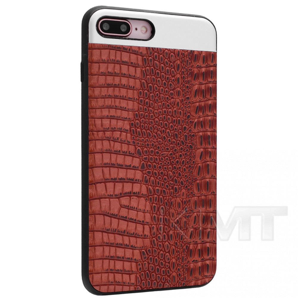 

Top & Bottom Metal Leather Cover Case — Samsung J5 Prime(G570) — Red, С дизайном