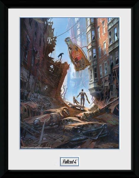 

Постер в рамке GB eye Fallout 4 Framed poster - Street Scene (PFC2100) 300 x 400 мм, С рисунком