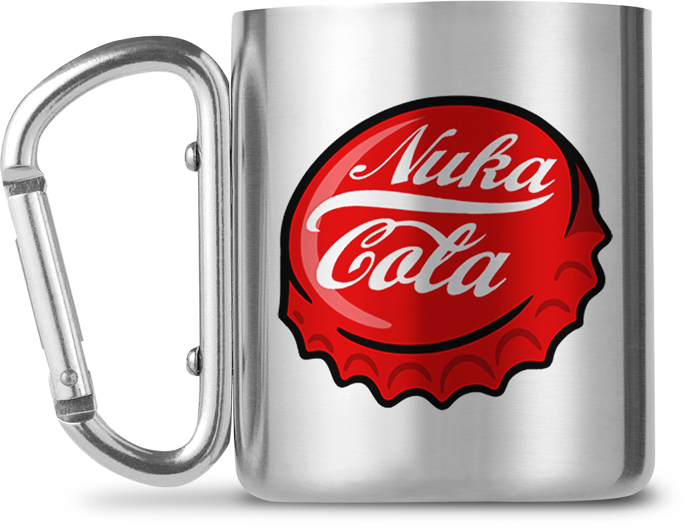 

Кружка с карабином GB eye Fallout - Nuka Cola Carabiner Mugs 220 ml (MGCM0005), Металлик