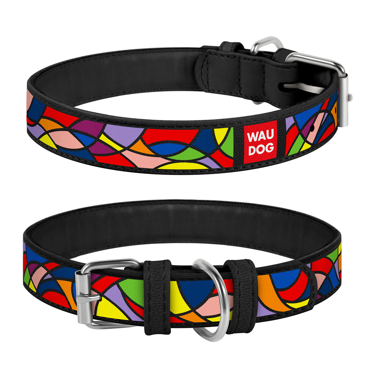 

Ошейник WAUDOG Design, рисунок "Витраж", черный