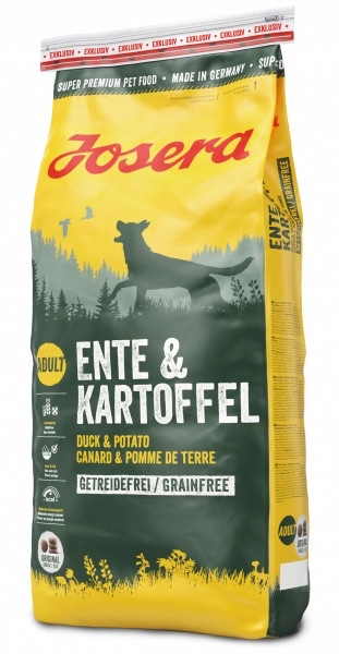 

Josera (Йозера) Dog Adult Ente & Kartoffel Сухой беззерновой корм с уткой и картофелем для взрослых собак всех
