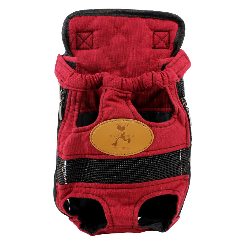 Рюкзак-переноска на груди для животных Hoopet HY-6 Red L тканевый