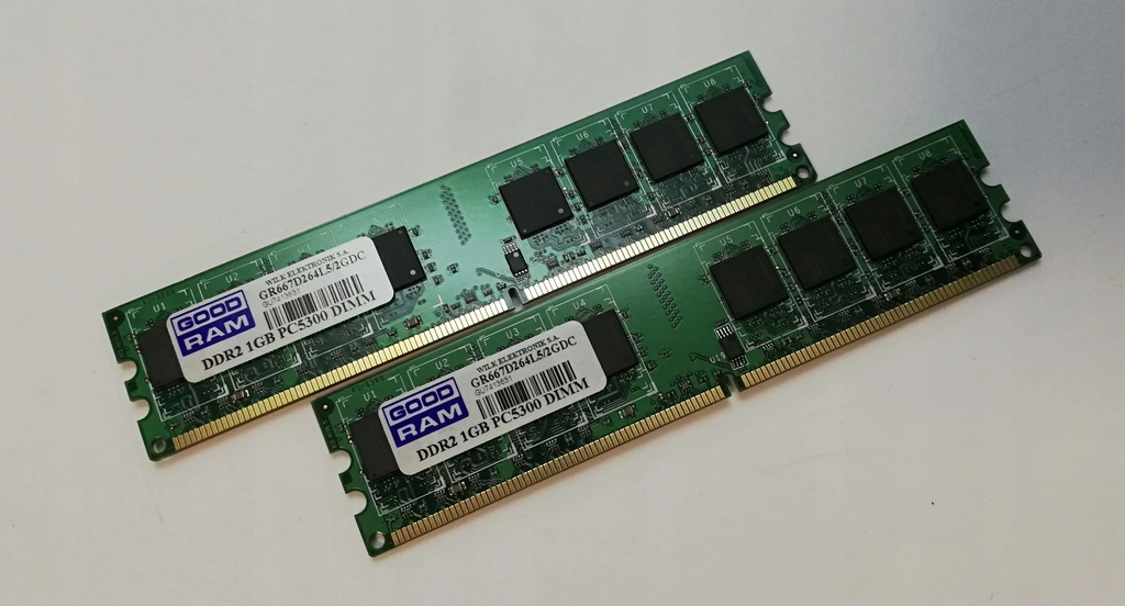 Оперативная память Goodram DDR2-667 2048MB PC2-5300 (Kit of 2x1024) (G