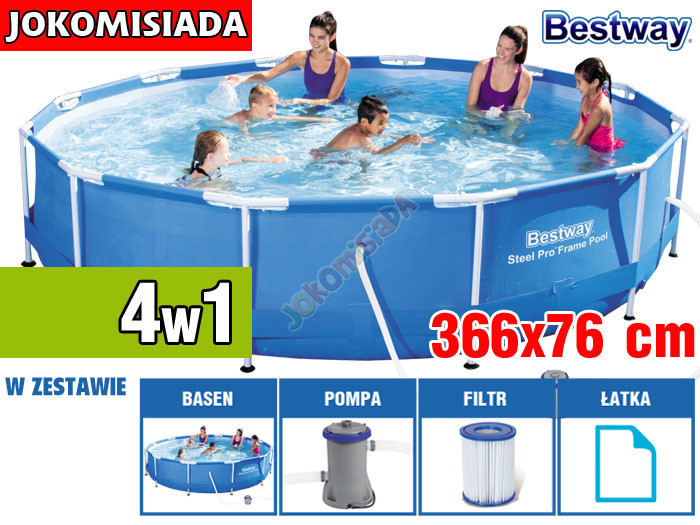 

Бассейн каркасный BESTWAY 366x76 см