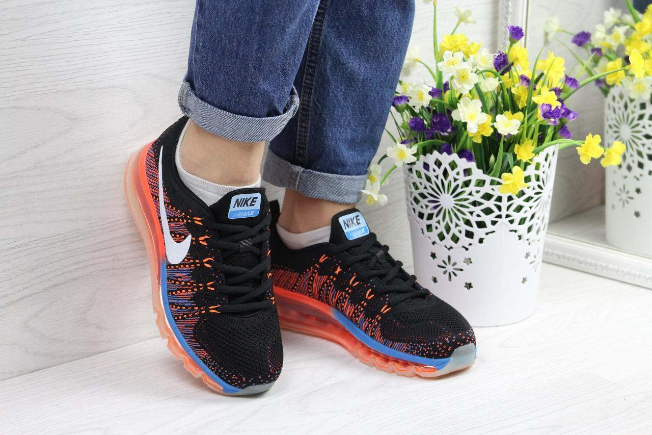 

Женские кроссовки в стиле Nike Air Max, черные с оранжевым 37(23,5 см), последний размер