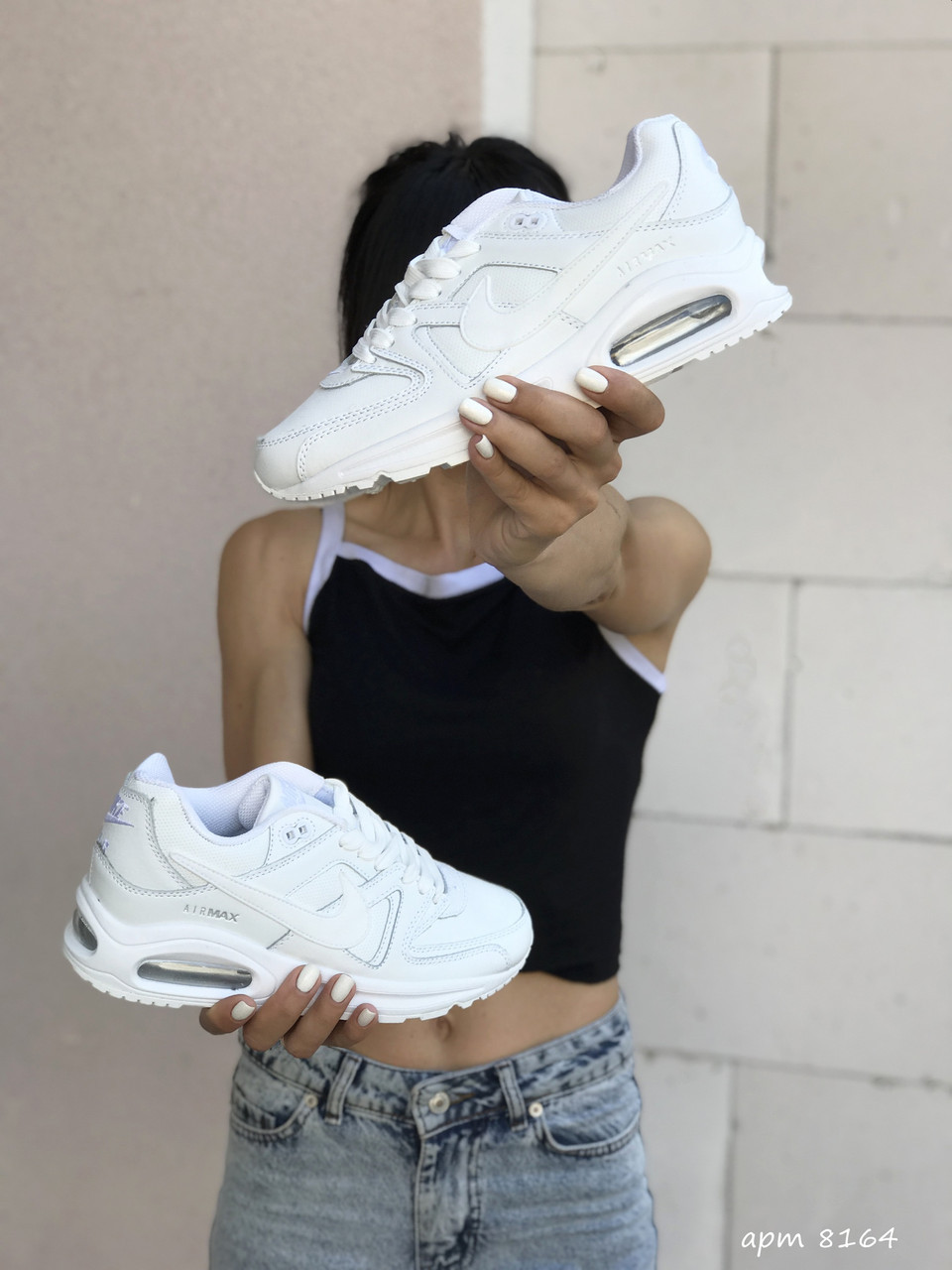 

Женские кроссовки Nike Air Max, кожа, белые 38(24,7 см), последний размер