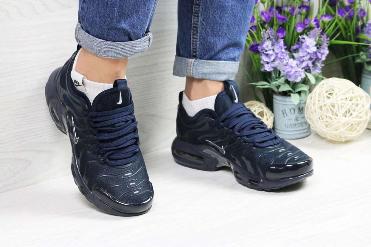 

Женские кроссовки в стиле Nike Air Max Tn, тёмнo-cиние 37(23,5 см), размеры:37,41