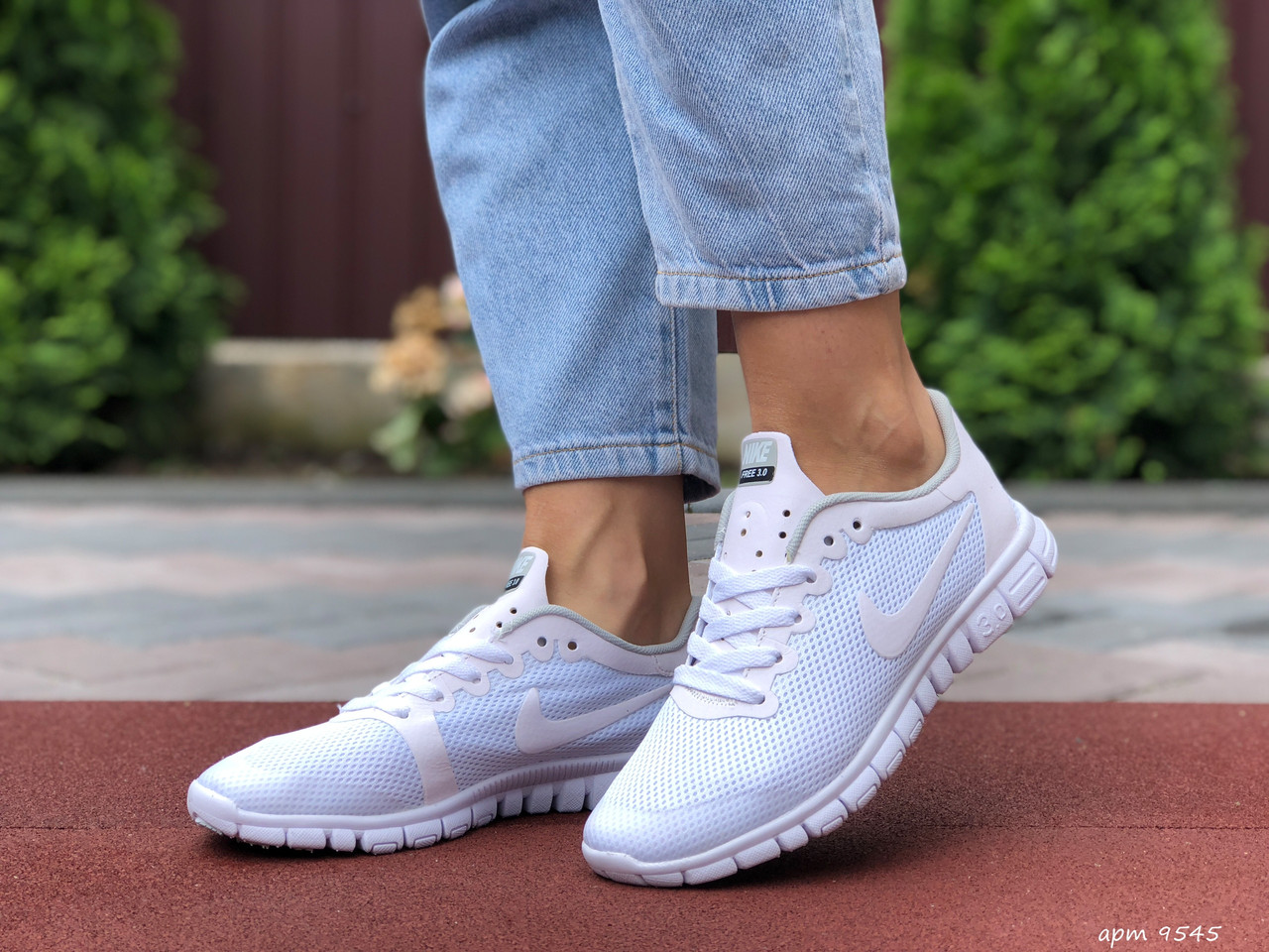 

Женские кроссовки в стиле Nike Free Run 3,0, сетка, белые, 37 (23,4 см), последний размер