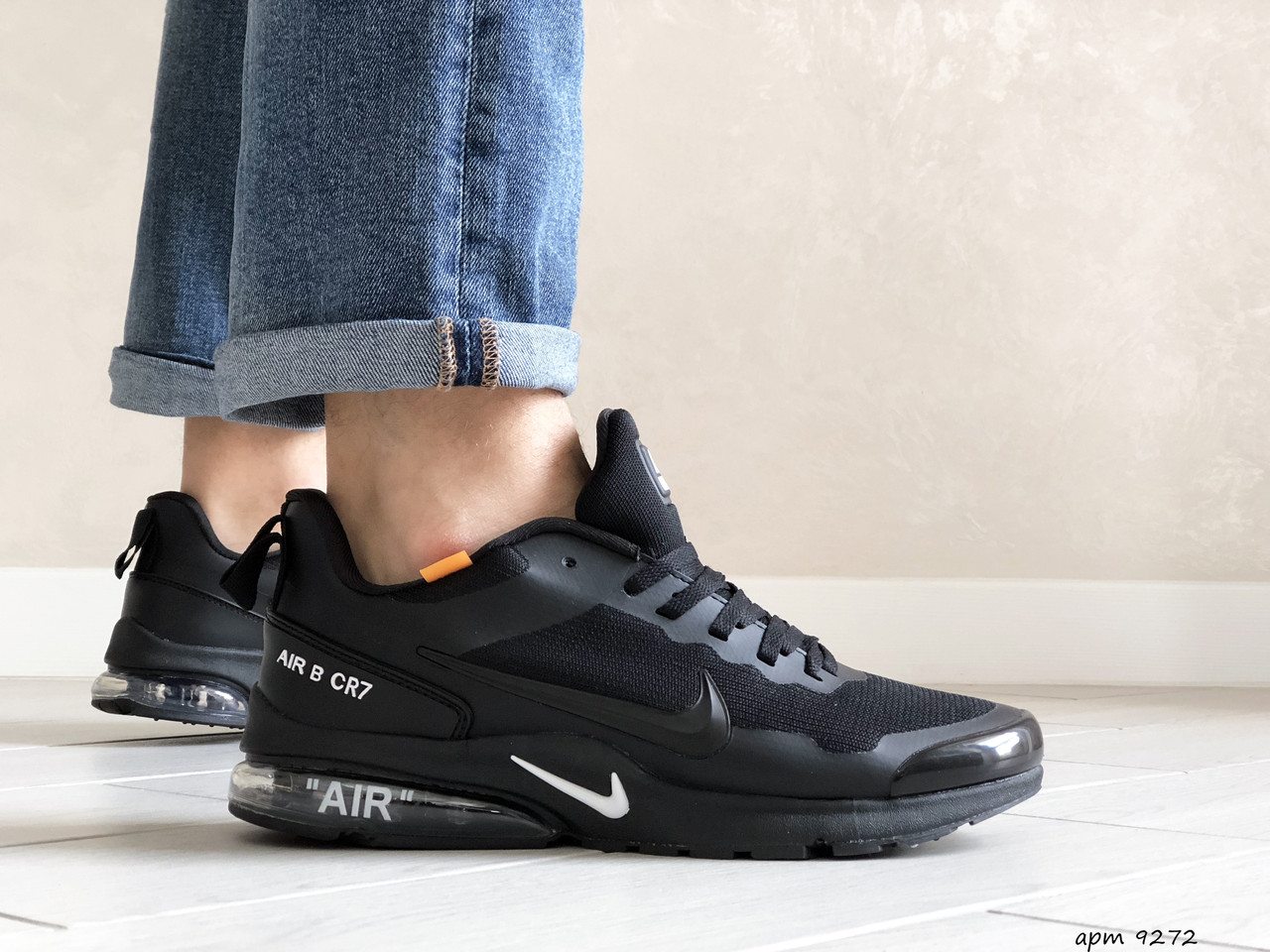 

Мужские кроссовки в стиле Nike Air Presto CR7, сетка, черные, 45р(29 см), размеры:43,44,45