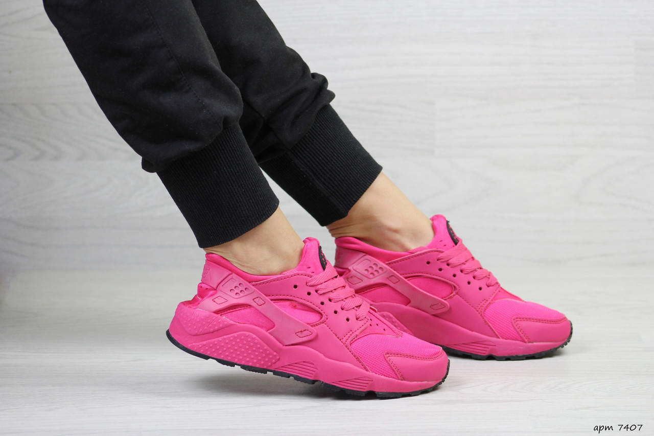 

Женские кроссовки в стиле Nike Huarache, малиновые 36(22,5 см), размеры:36,37,38,39