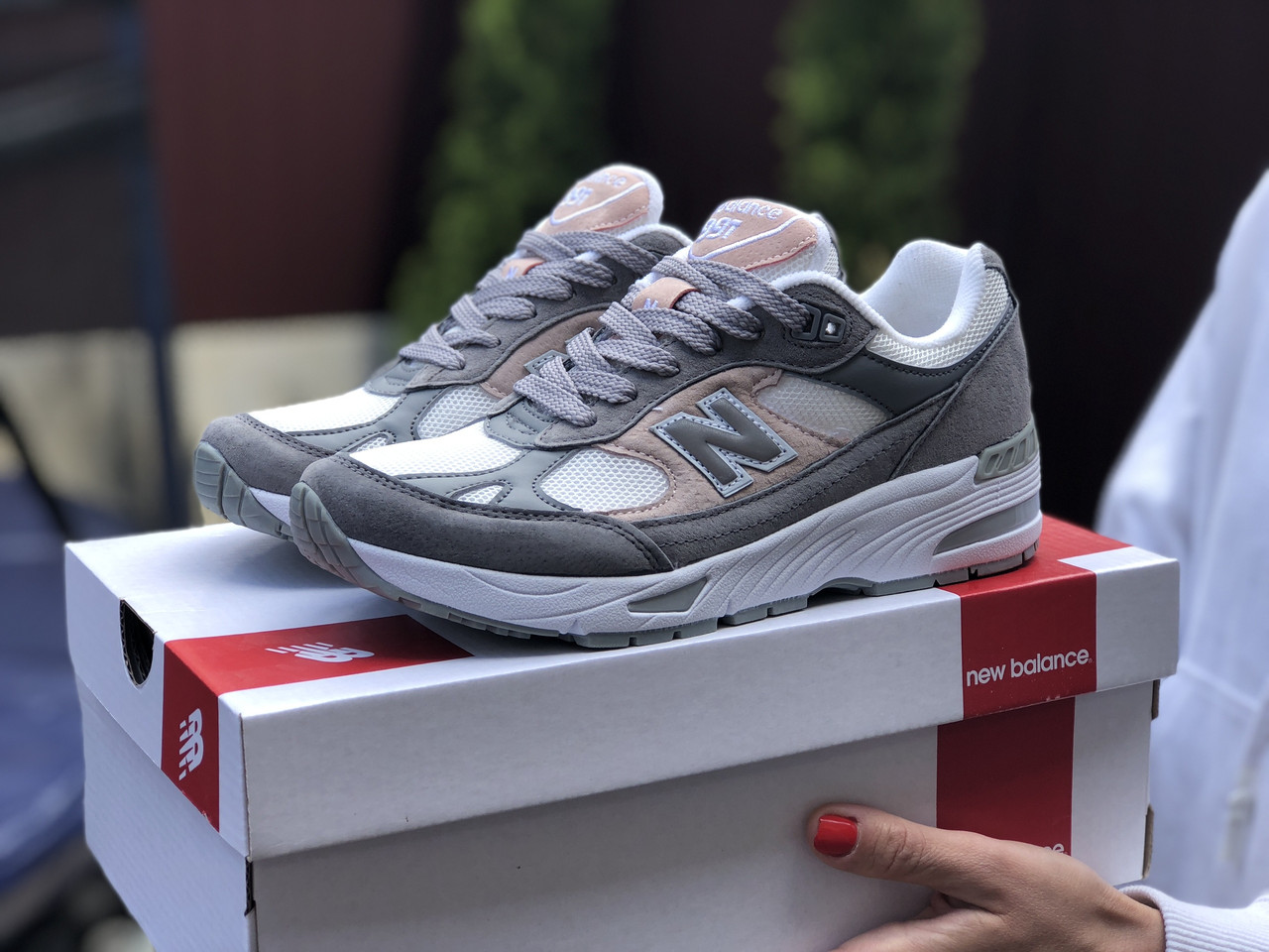 

Женские кроссовки в стиле New balance 991, кожа, замша, сетка, разноцветные 38(24,3 см), размеры:38,39,40