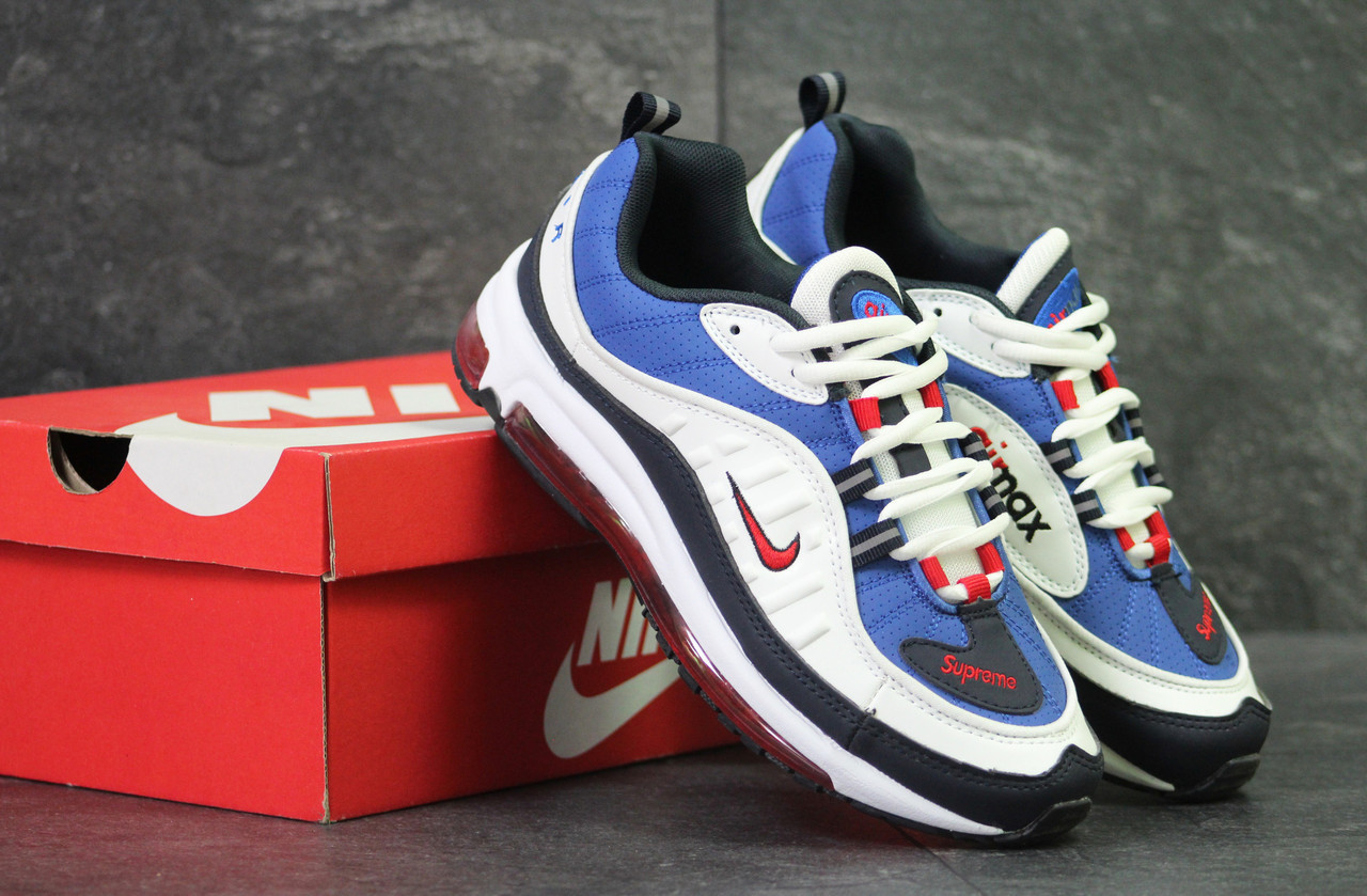 

Мужские кроссовки в стиле Nike Air Max 98 x Supreme, 41(26,5 см), размеры:41,43,44