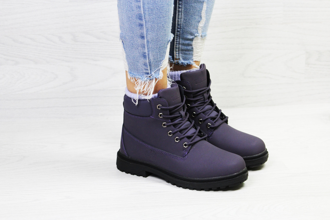 

Женские зимние кроссовки в стиле Timberland, фиолетовые 38 (24,5 см), размеры:38,39,40