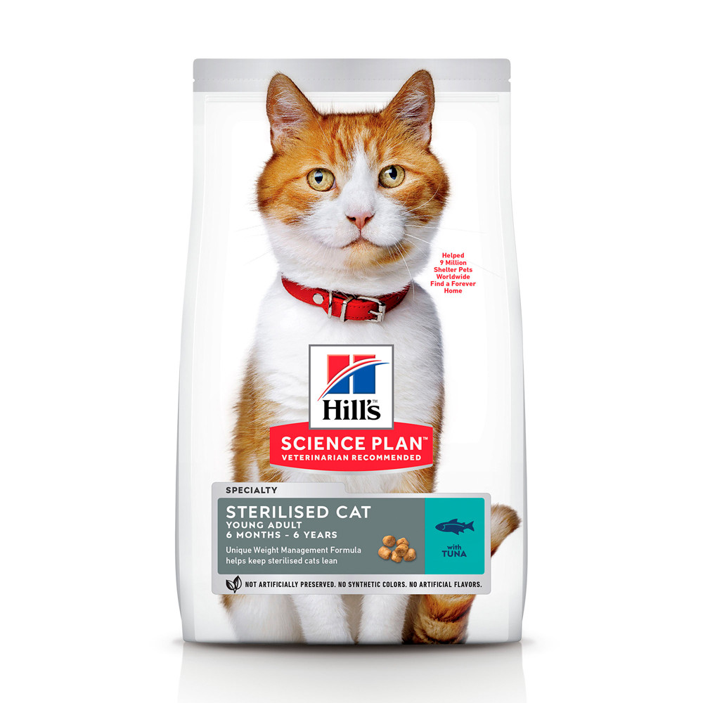 

Hill's SP Sterilised Cat Young Adult Сухой корм с тунцом для стерилизованных кошек 3 кг